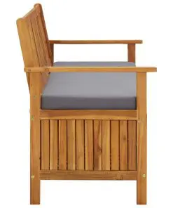 vidaXL Garden Storage Bench 120 cm Solid Acacia Wood