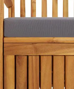 vidaXL Garden Storage Bench 120 cm Solid Acacia Wood