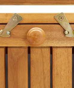 vidaXL Garden Storage Bench with Cushion 148 cm Solid Acacia Wood