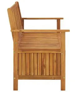 vidaXL Garden Storage Bench 120 cm Solid Acacia Wood