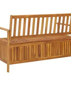 vidaXL Garden Storage Bench 120 cm Solid Acacia Wood