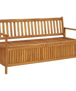 vidaXL Garden Storage Bench 148 cm Solid Acacia Wood