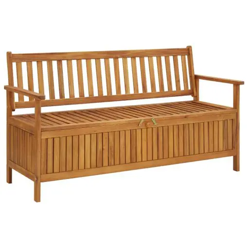 vidaXL Garden Storage Bench 148 cm Solid Acacia Wood