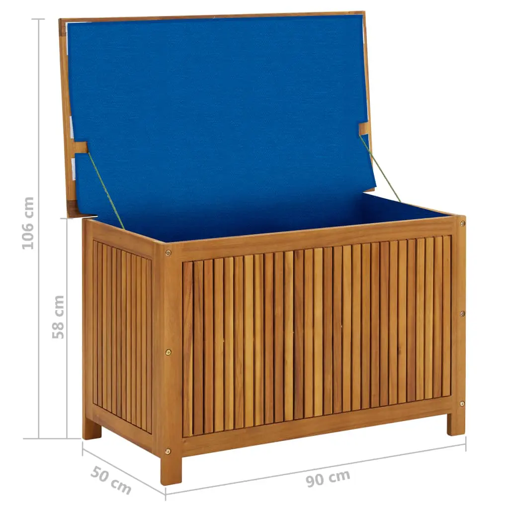 vidaXL Garden Storage Box 90x50x106 cm Solid Acacia Wood