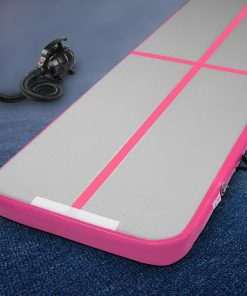 Everfit GoFun 3X1M Inflatable Air Track Mat with Pump Tumbling Gymnastics Pink