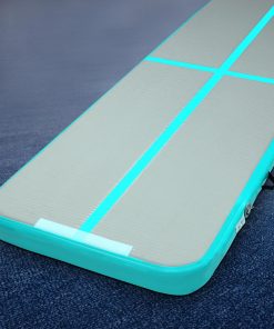 Everfit 3m x 1m Air Track Mat Gymnastic Tumbling Mint Green and Grey