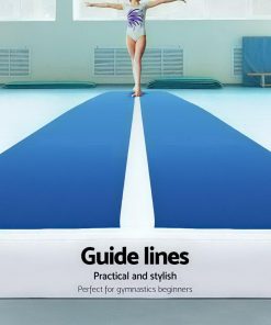 4m x 1m Inflatable Air Track Mat 20cm Thick Gymnastic Tumbling Blue And White