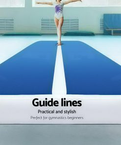 Everfit 6X1M Inflatable Air Track Mat 20CM Thick with Pump Tumbling Gymnastics Blue