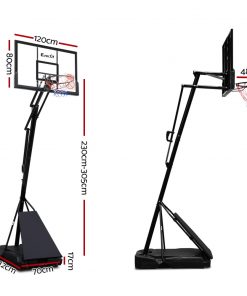Everfit Pro Portable Basketball Stand System Ring Hoop Net Height Adjustable 3.05M