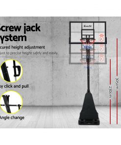 Everfit Pro Portable Basketball Stand System Ring Hoop Net Height Adjustable 3.05M