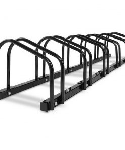 Portable Bike 6 Parking Rack Bicycle Instant Storage Stand - Black