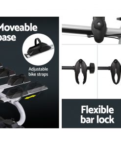 Giantz Tow Ball Car Mount - Black & Silver