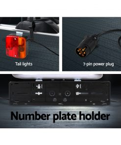 Giantz Tow Ball Car Mount - Black & Silver