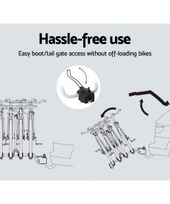 Giantz Tow Ball Car Mount - Black & Silver