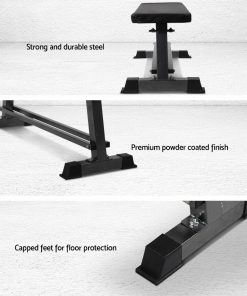 Everfit Weight Bench Flat Multi-Station Home Gym Squat Press Benches Fitness