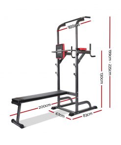 Everfit Power Tower 9-IN-1 Multi-Function Station Fitness Gym Equipment