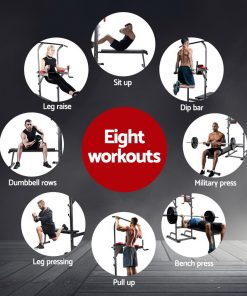 Everfit Power Tower 9-IN-1 Multi-Function Station Fitness Gym Equipment