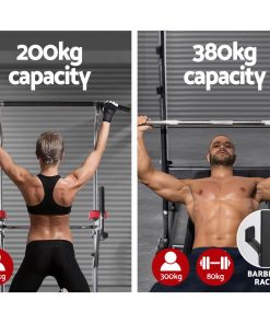 Everfit Power Tower 9-IN-1 Multi-Function Station Fitness Gym Equipment