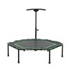 Everfit 50″ Mini Trampoline Rebounder Handrail Fitness Exercise Jogger Cardio Workout