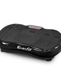 Everfit Vibration Machine Plate Platform Body Shaper Home Gym Fitness Black