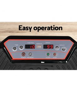 Everfit Vibration Machine Plate Platform Body Shaper Home Gym Fitness Black