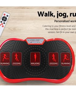 Everfit Vibration Machine Plate Platform Body Shaper Home Gym Fitness Red