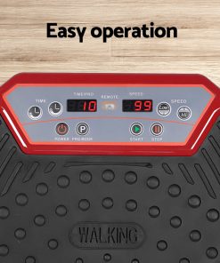 Everfit Vibration Machine Plate Platform Body Shaper Home Gym Fitness Maroon