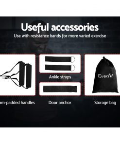 11 PCS Resistance Bands Set Yoga Pilates Abs Exercise Fitness Tube Workout Band