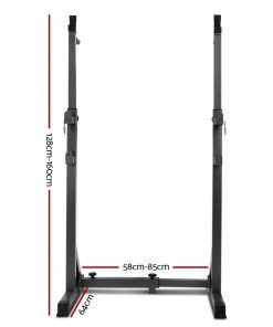 Everfit Squat Rack Pair Fitness Weight Lifting Gym Exercise Barbell Stand