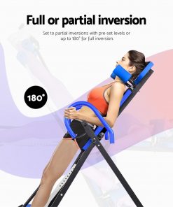 Everfit Gravity Inversion Table Foldable Stretcher Inverter Home Gym Fitness