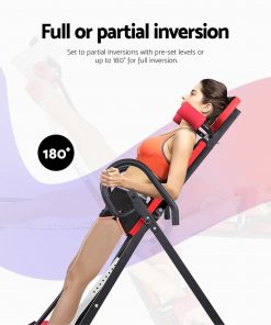 Everfit Inversion Table Gravity Stretcher Inverter Foldable Home Fitness Gym