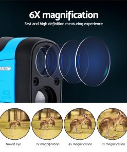 Golf Laser Range Finder 600M Hunting Rangefinder Distance Height Speed Measure