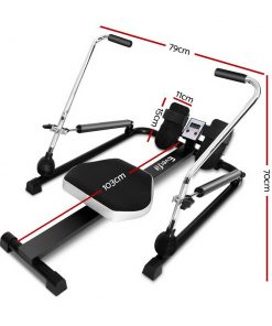 Everfit Rowing Exercise Machine Rower Hydraulic Resistance Fitness Gym Cardio