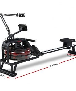 Everfit Rowing Exercise Machine Rower Water Resistance Fitness Gym Home Cardio