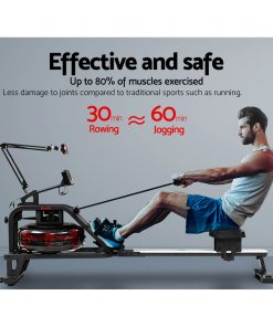 Everfit Rowing Exercise Machine Rower Water Resistance Fitness Gym Home Cardio