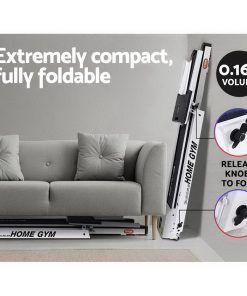 Everfit Electric Treadmill Home Gym Exercise Running Machine Fitness Equipment Compact Fully Foldable 420mm Belt White