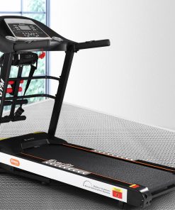 Everfit Electric Treadmill 450mm 18kmh 3.5HP Auto Incline Home Gym Run Exercise Machine Fitness Dumbbell Massager Sit Up Bar