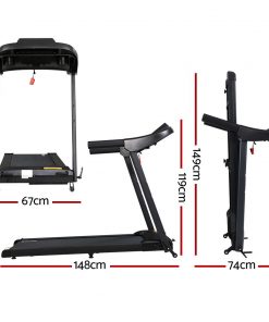 OVICX Electric Treadmill Home Gym Exercise Machine Fitness Equipment Compact