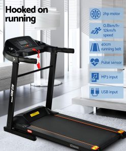 Everfit Electric Treadmill MIG41 40cm Running Home Gym Machine Fitness 12 Speed Level Foldable Design