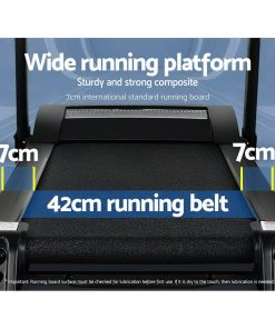 Everfit Electric Treadmill 420mm 18kmh Home Gym Exercise Machine Fitness Equipment Physical