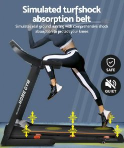 Everfit Electric Treadmill 420mm 18kmh Home Gym Exercise Machine Fitness Equipment Physical