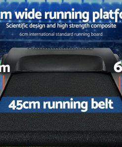 Everfit Electric Treadmill 45cm Incline Running Home Gym Fitness Machine Black