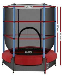 Everfit 4.5FT Trampoline Round Trampolines Kids Enclosure Outdoor Indoor Gift