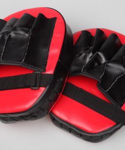 2 x Thai Boxing Punch Focus Gloves Kit Training Red & Black