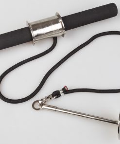 Forearm Wrist Grip Strength Roller Exercise Bar Home Gym Training