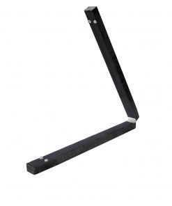 2.45m (8FT) Gymnastics Folding Balance Beam Black Synthetic Suede