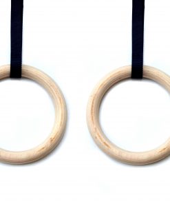 32mm Wooden Gymnastic Rings Olympic Gym Rings Strength Training