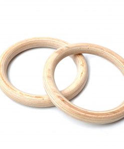 32mm Wooden Gymnastic Rings Olympic Gym Rings Strength Training