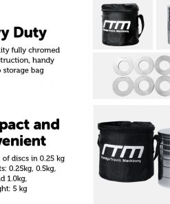 Chrome Metric Fractional Olympic Weight Plates 0.25 - 1.0kg