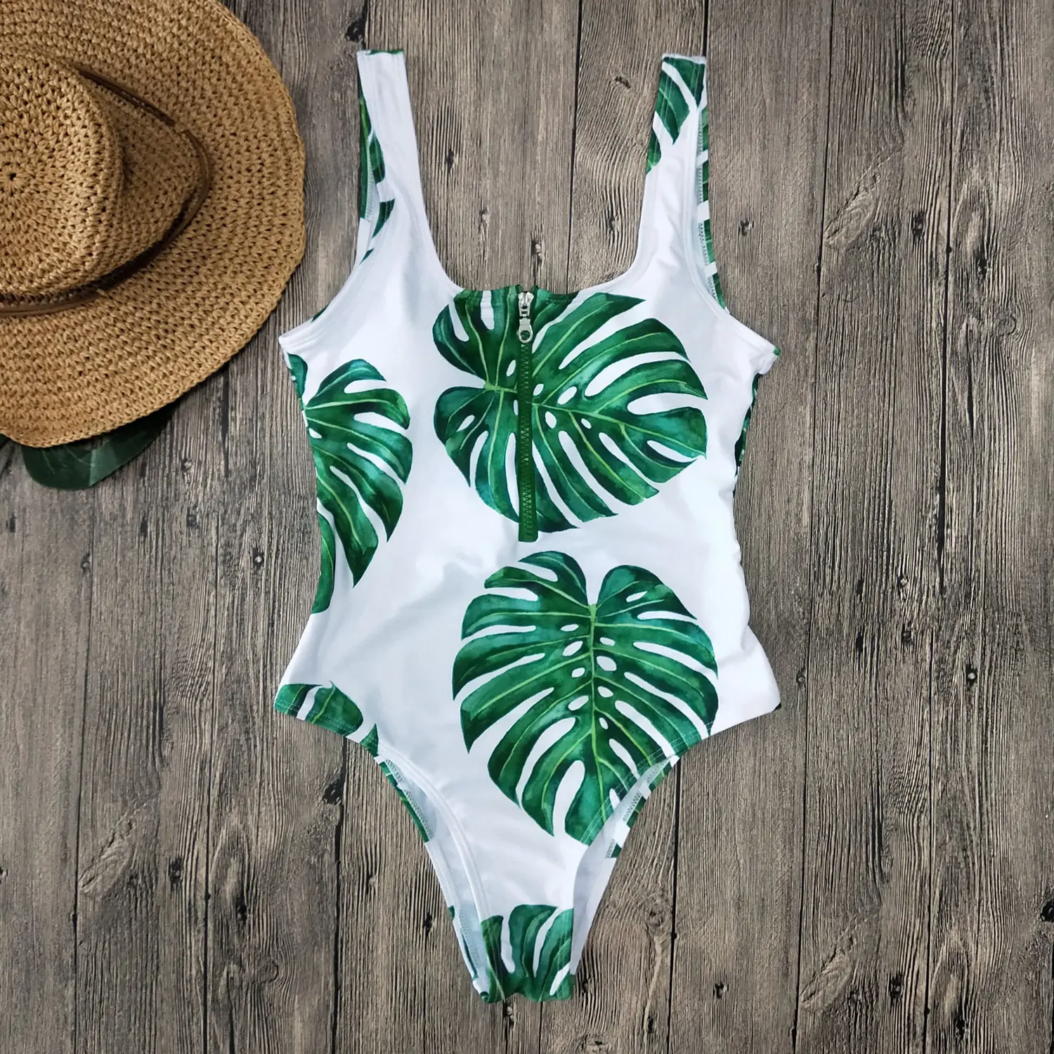 Women's Striped One Piece Swimsuit